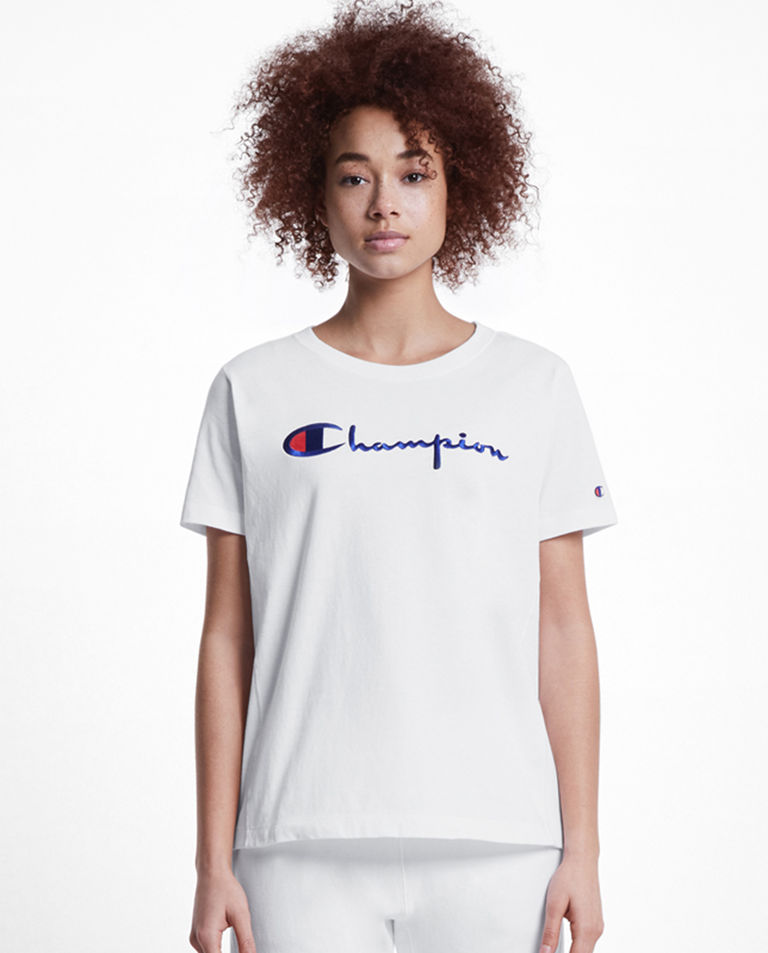 Biały t-shirt z logo