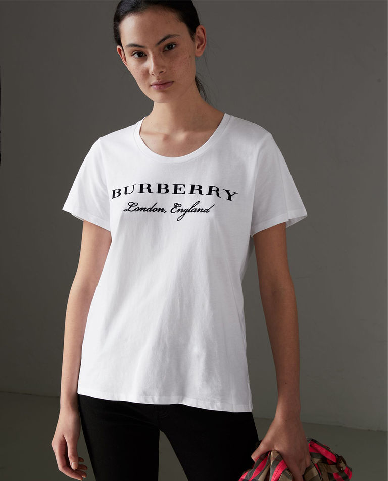 Biały t-shirt z logo