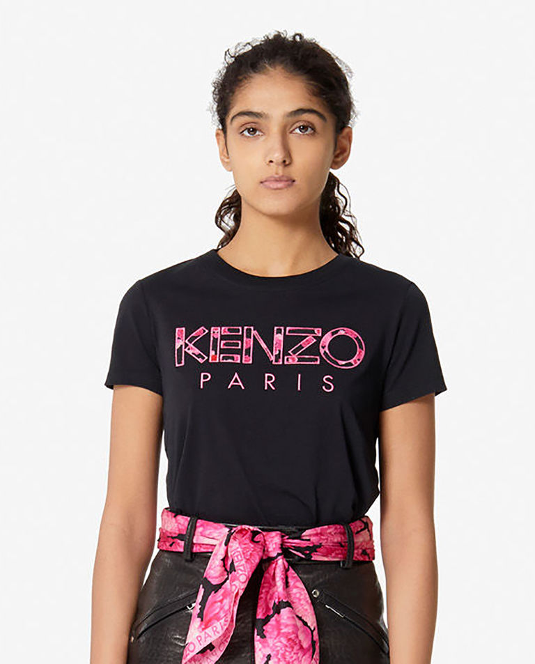 T-shirt z logo Peonies