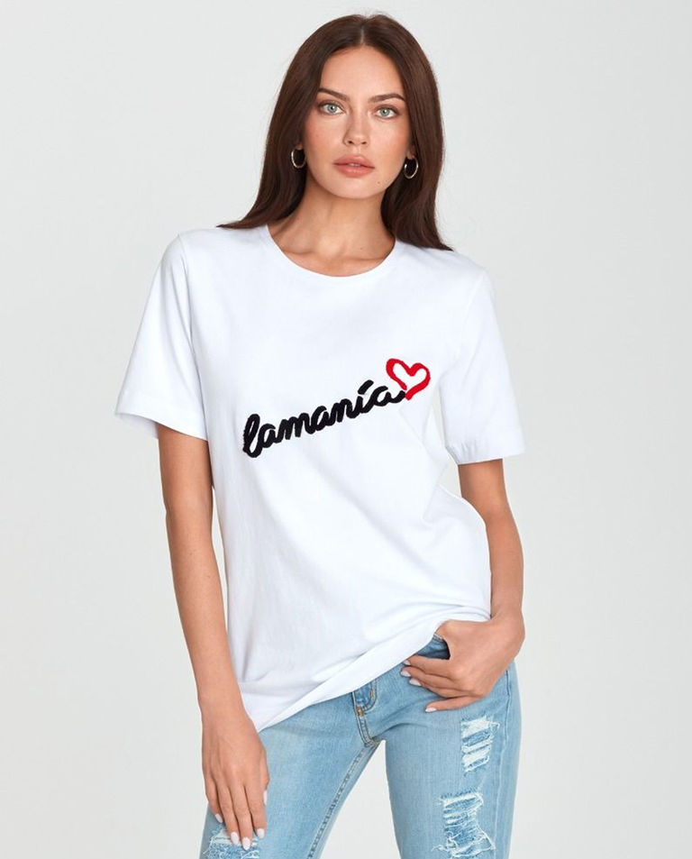 T-shirt z haftem Prima