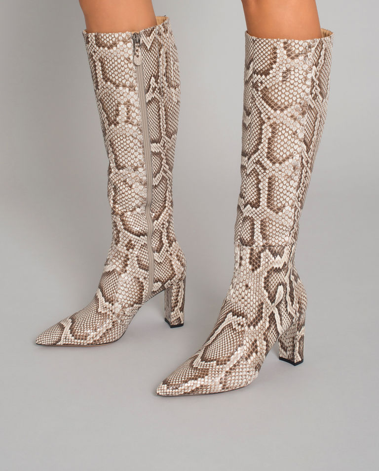 Kozaki Elisa ze skóry pytona