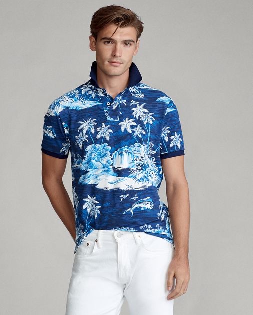 Granatowa koszulka polo Slim Fit