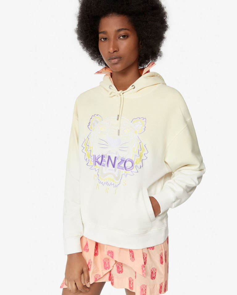 Żółta gradientowa bluza z tygrysem