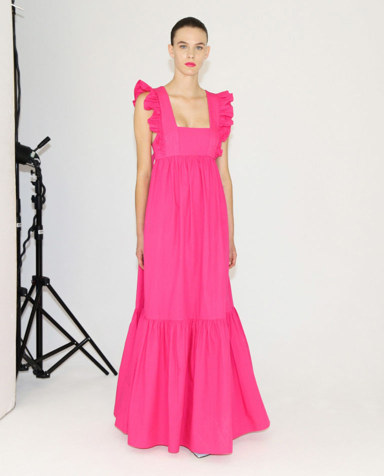 Sukienka maxi z falbanami