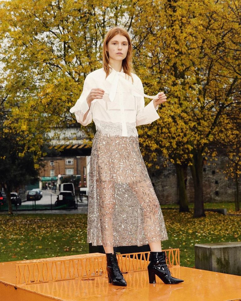 Spódnica midi z cekinami