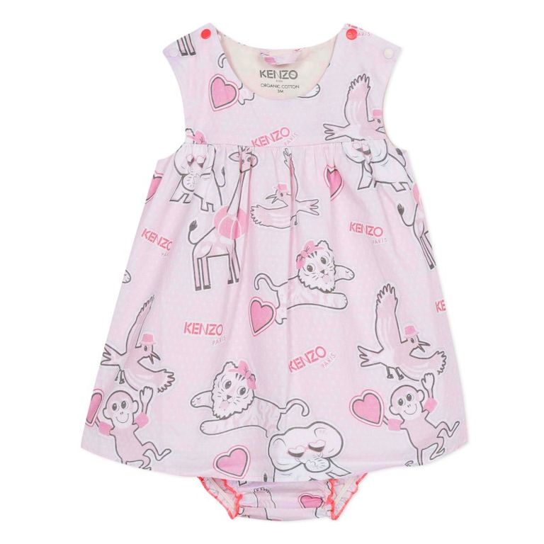 Różowy komplet Tiger Friends 0-2 lat