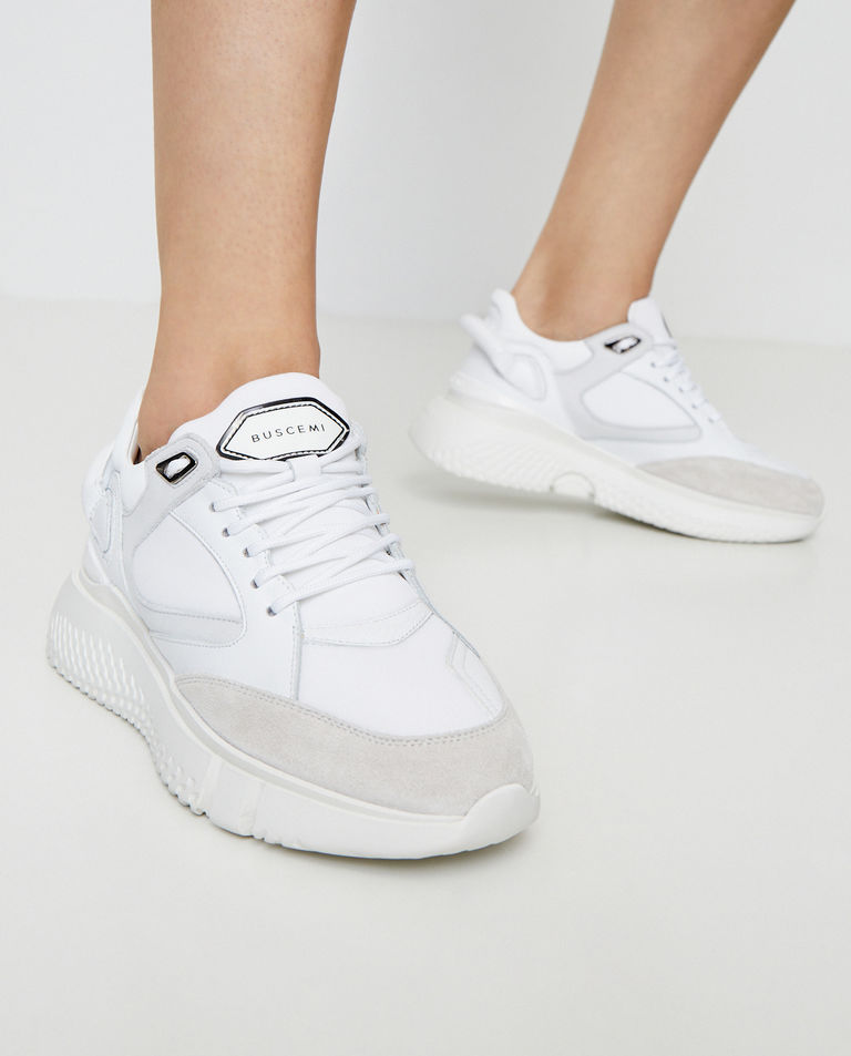 Białe sneakersy ze skóry Veloce