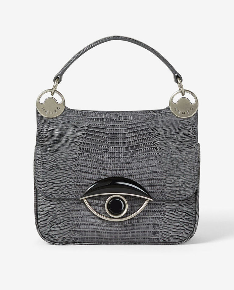 Szara torebka ze skóry Tali