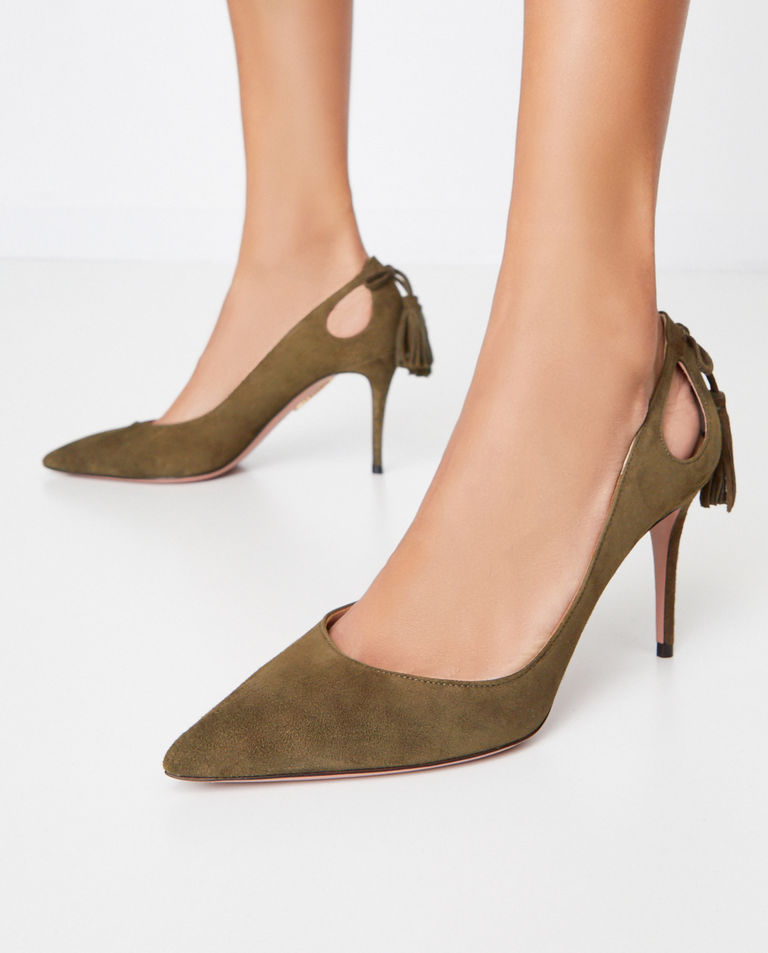 Zamszowe szpilki Marilyn