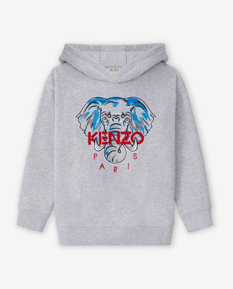 Szara bluza ze słoniem Tokyo 6-10 lat