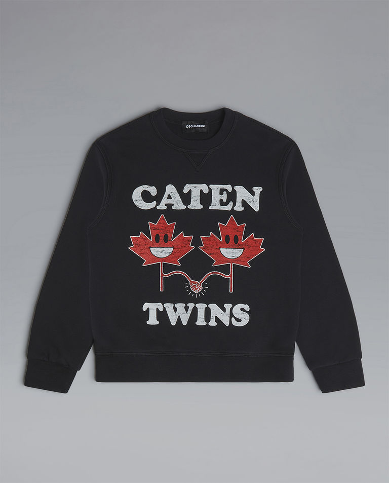 Czarna bluza z nadrukiem 4-16 lat