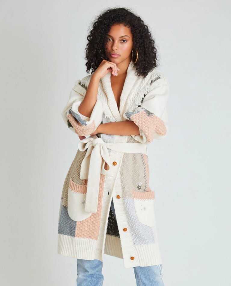 Kolorowy kardigan Franco