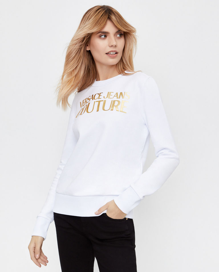 Biała bluza z bawełny