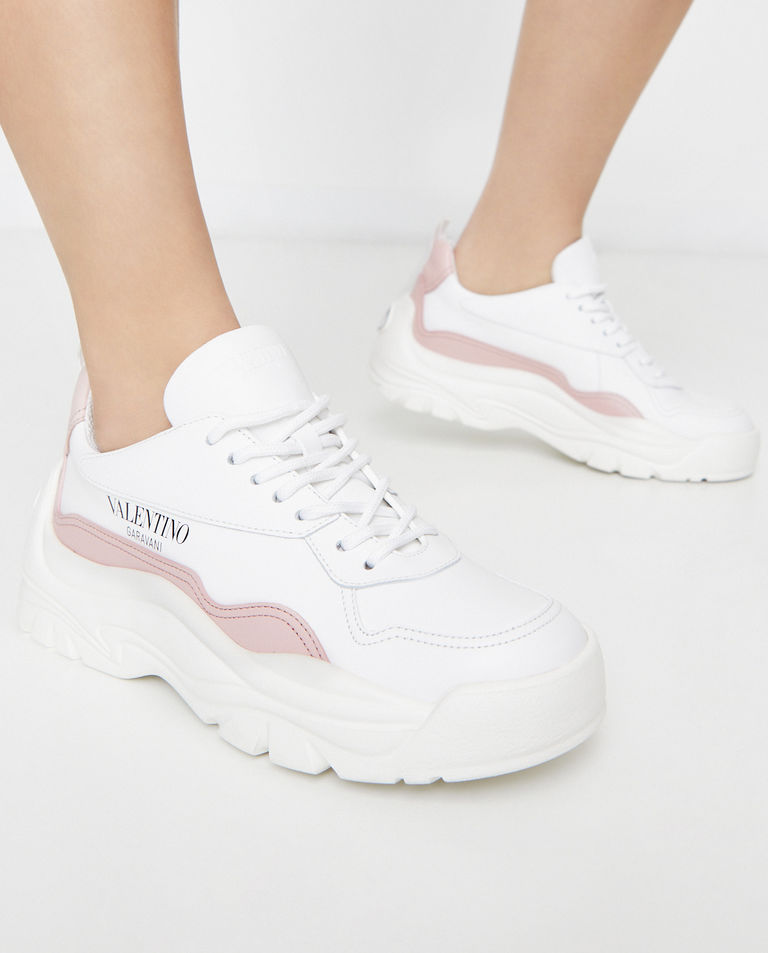 Białe sneakersy ze skóry Gumboy