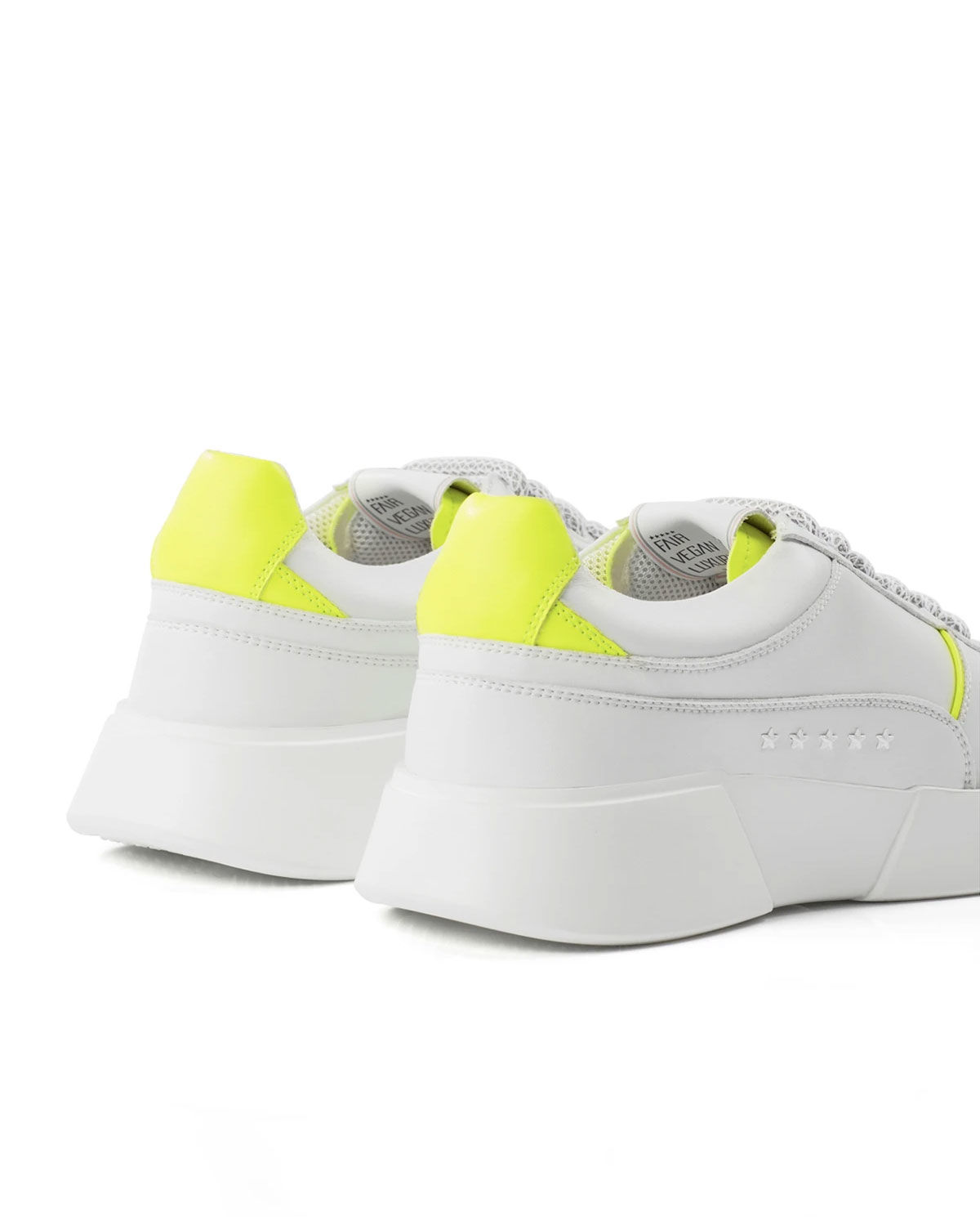Sneakersy z żółtą piętą Fluo - Image #5