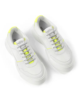 Sneakersy z żółtą piętą Fluo - Image #2