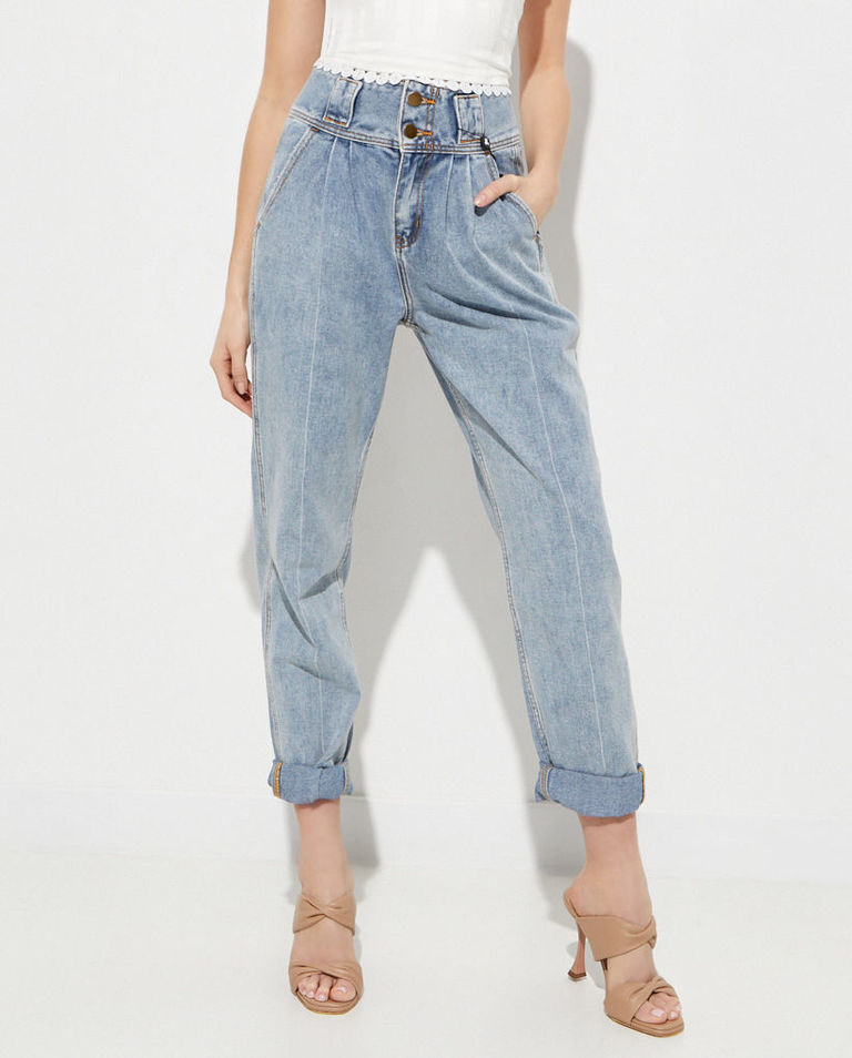 Niebieskie jeansy Hustler High Waist
