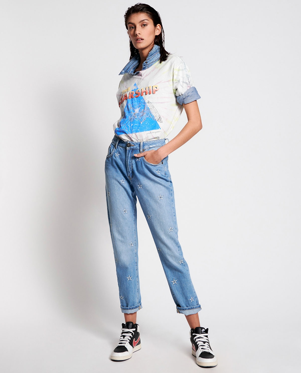 Jeansy Awesome Baggies High Waist - Limitowana Edycja - Image #3