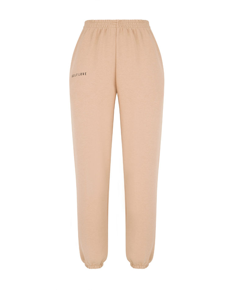 Bawełniane spodnie nude New York