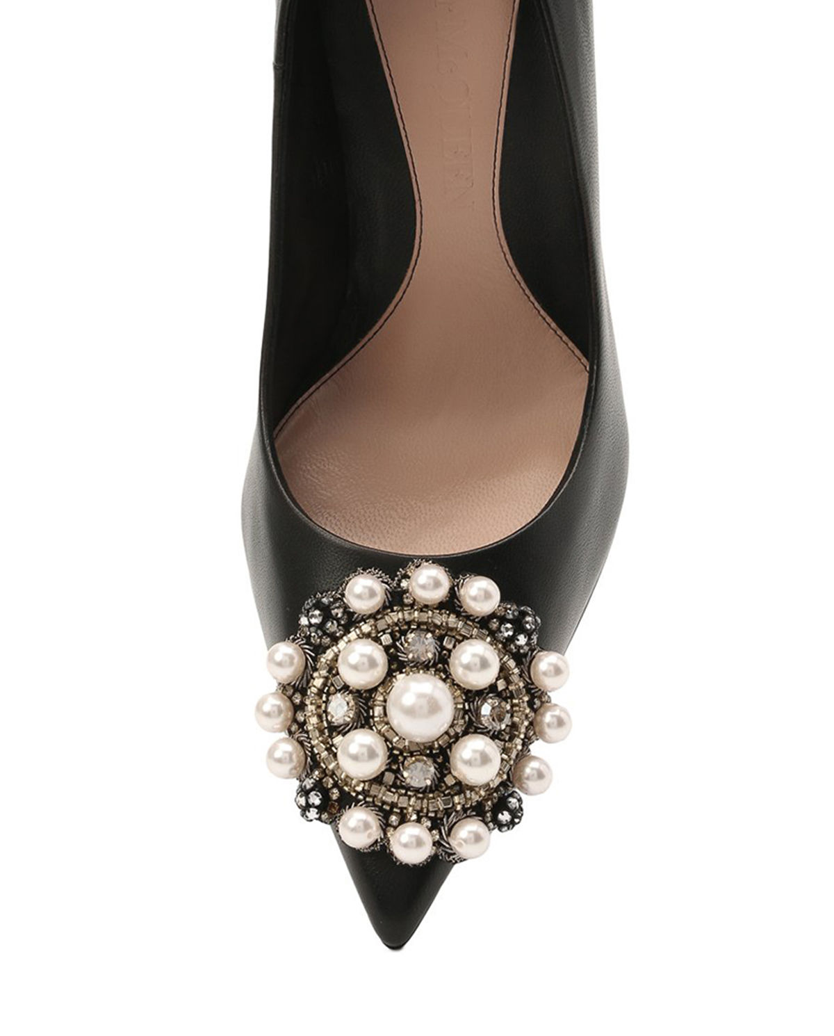 Czarne szpilki ze zdobieniami - Image #4