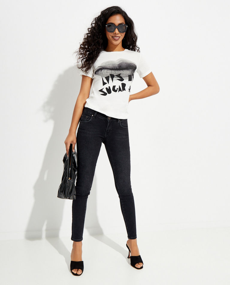 Biały t-shirt Lips of Sugar - Image #2