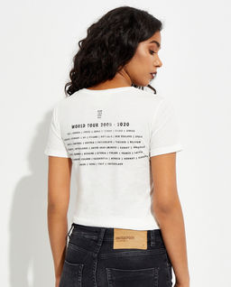 Biały t-shirt Lips of Sugar - Image #1
