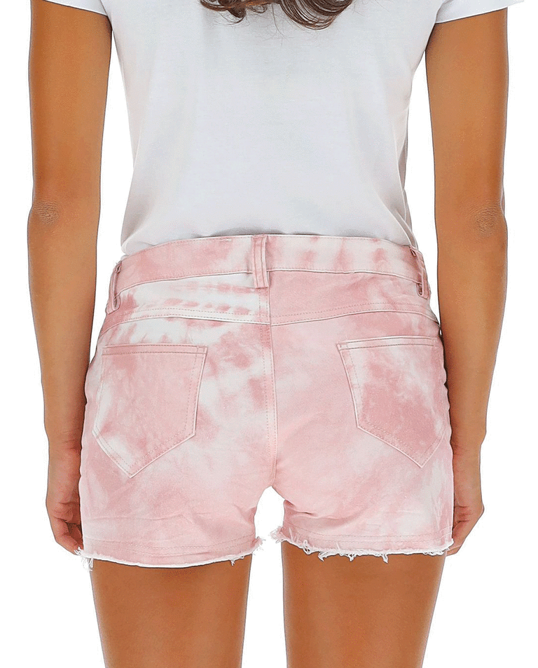Różowe spodenki tye-die - Image #1