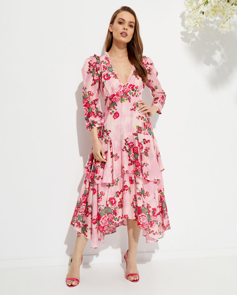 Sukienka w kwiatowy wzór Salima