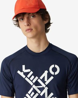 Granatowa koszulka slim-fit Sport - Image #5