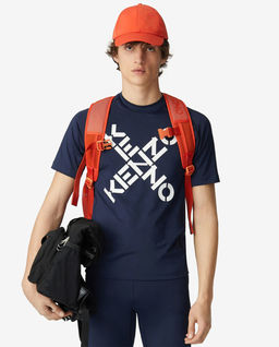 Granatowa koszulka slim-fit Sport - Image #1