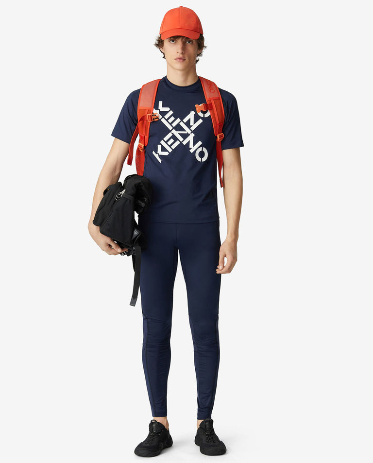 Granatowa koszulka slim-fit Sport - Image #3