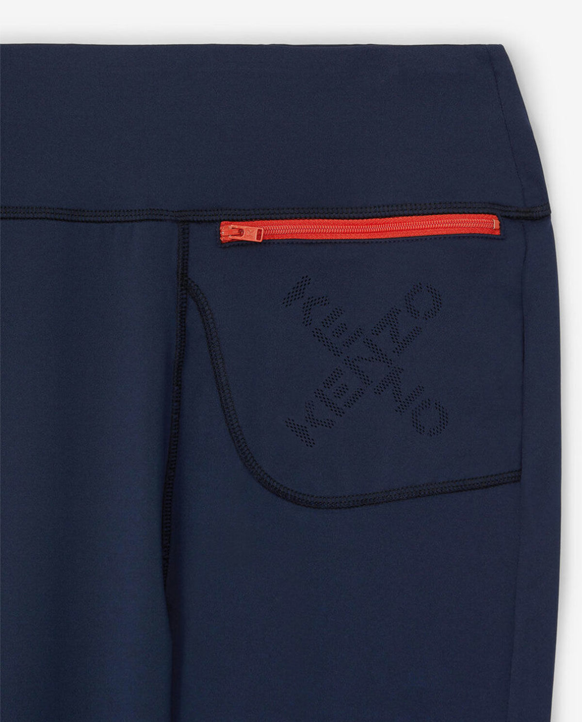 Granatowe leginsy z logo Sport - Image #5