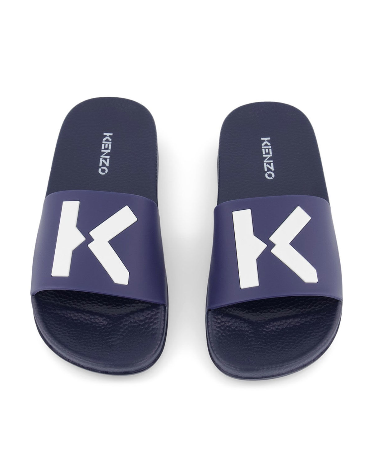Granatowe klapki z logo - Image #3