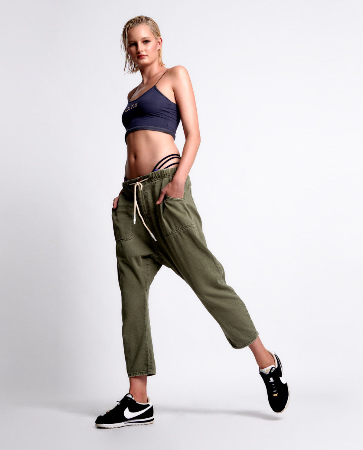 Szary top String Back Boxer - Image #1