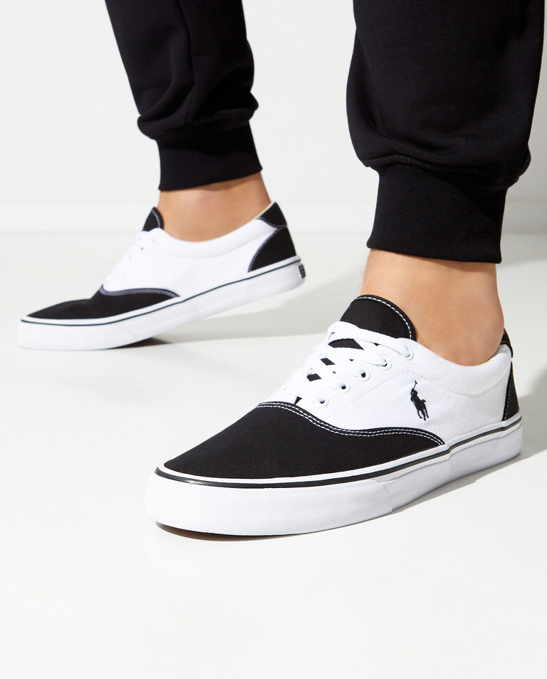 Czarno-białe tenisówki Thorton