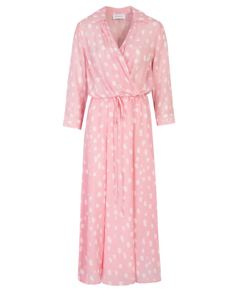 Jedwabna sukienka Londres w cętki