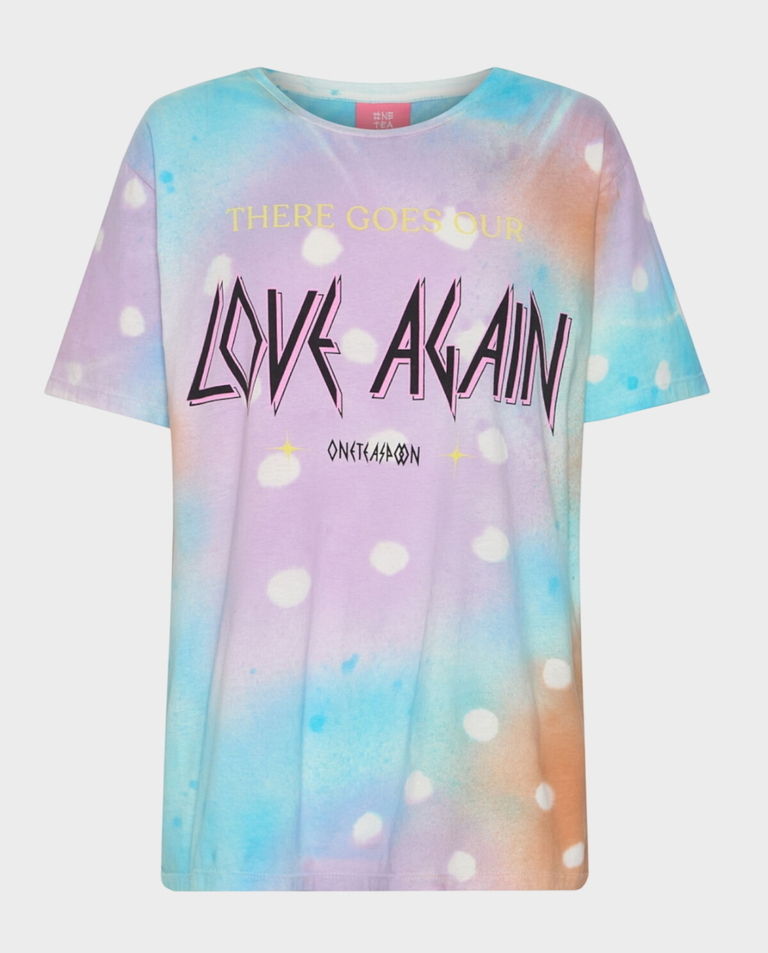 Kolorowy t-shirt tie dye Love Organicc