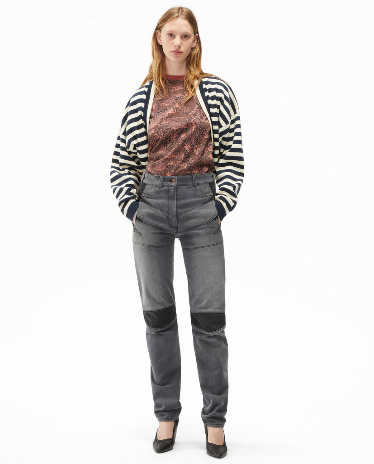 Szare spodnie jeansowe - Image #3