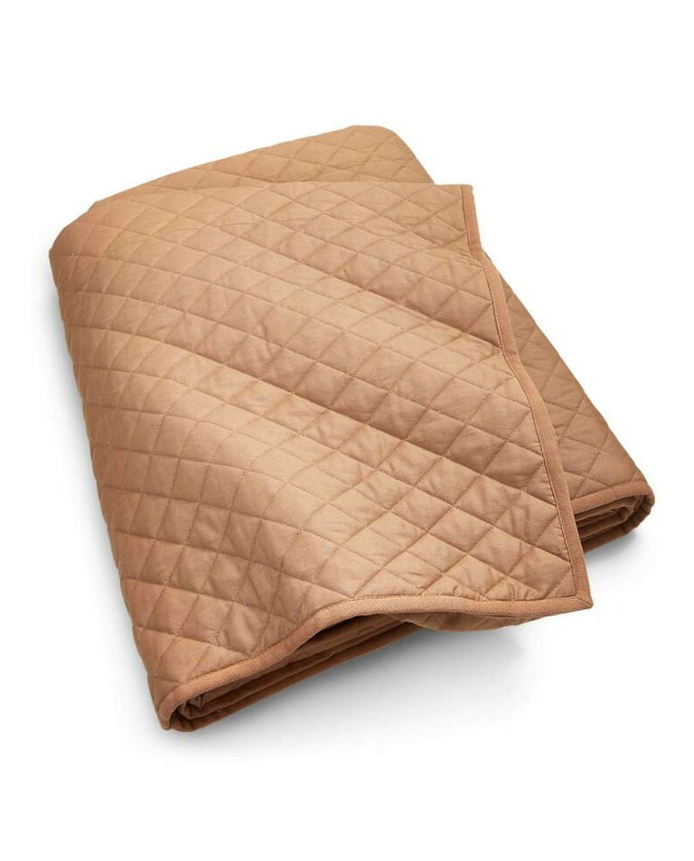 Karmelowa pikowana narzuta