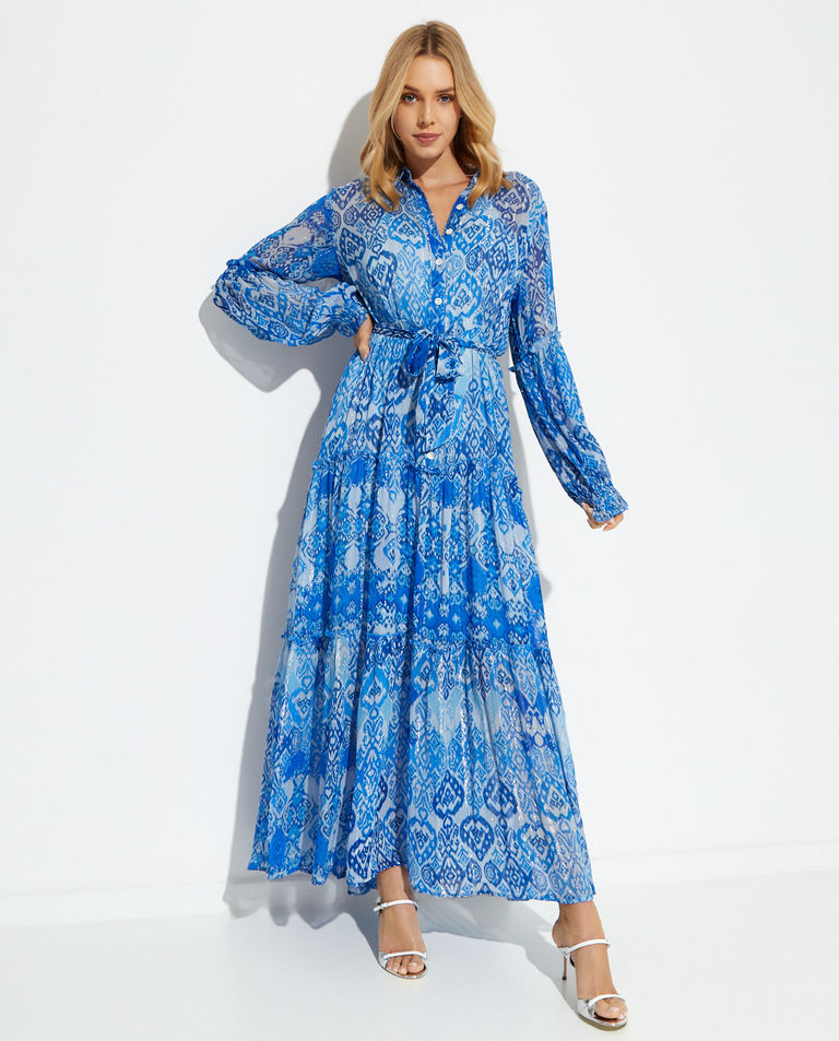 Niebieska sukienka Delicate