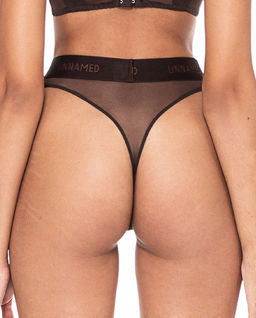 Brązowe figi z wysokim stanem Hanna - Image #2