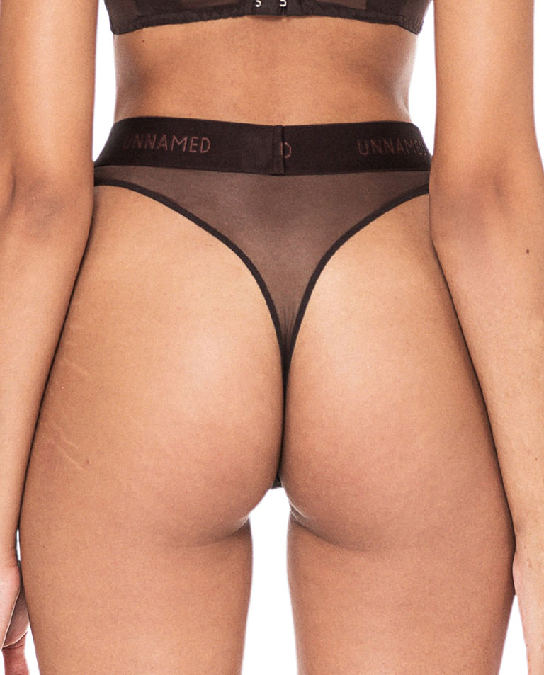 Brązowe figi z wysokim stanem Hanna - Image #2