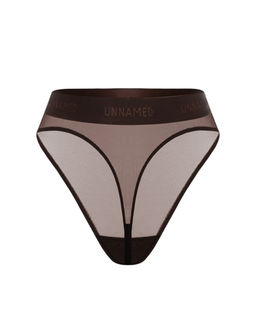 Brązowe figi z wysokim stanem Hanna - Image #3