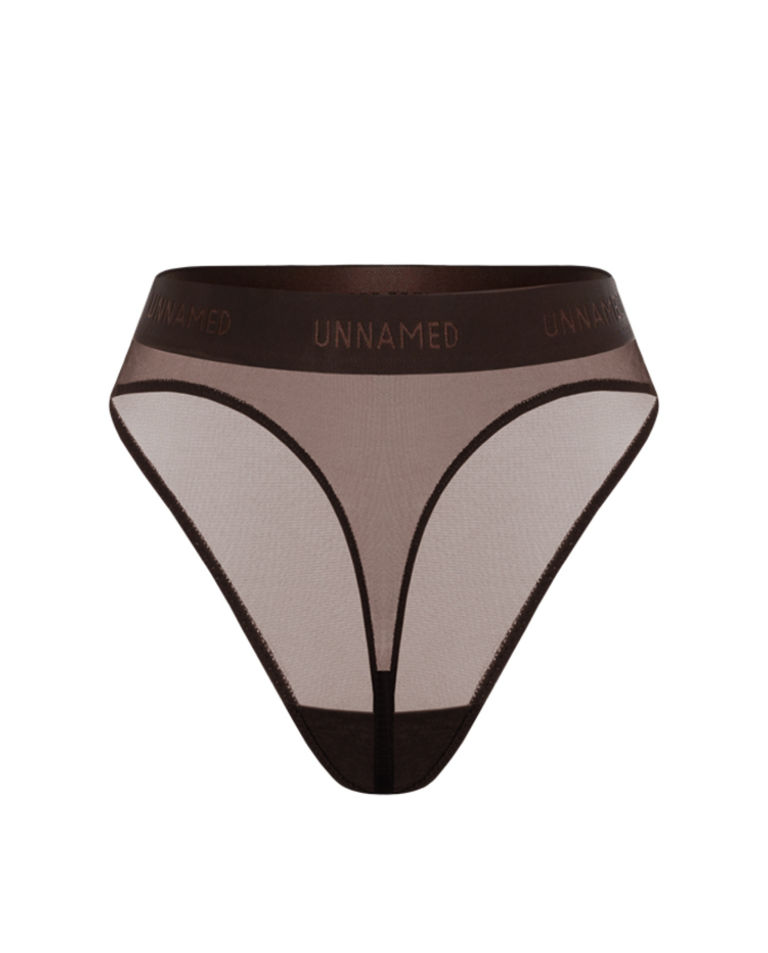 Brązowe figi z wysokim stanem Hanna - Image #3