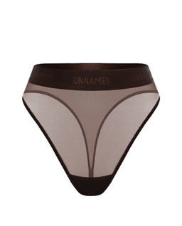 Brązowe figi z wysokim stanem Hanna - Image #1