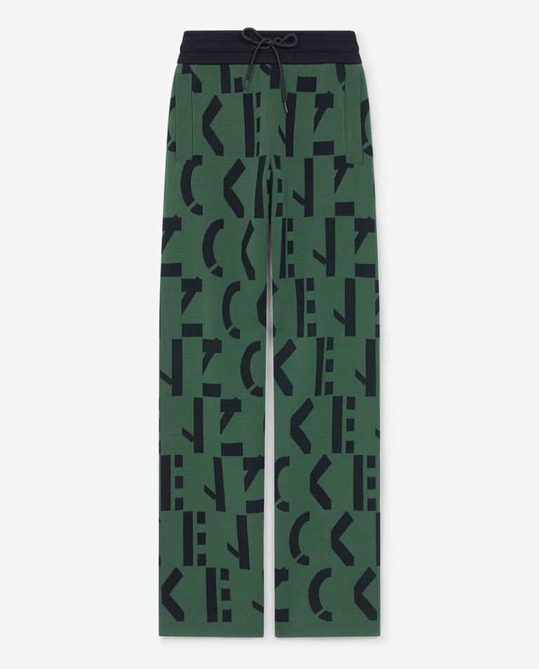 Szerokie spodnie z monogramem