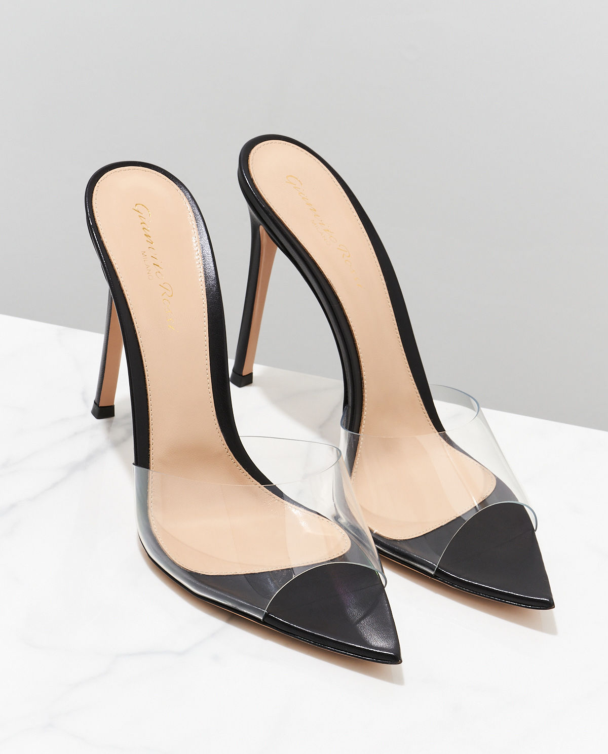 Czarne klapki z PVC - Image #3