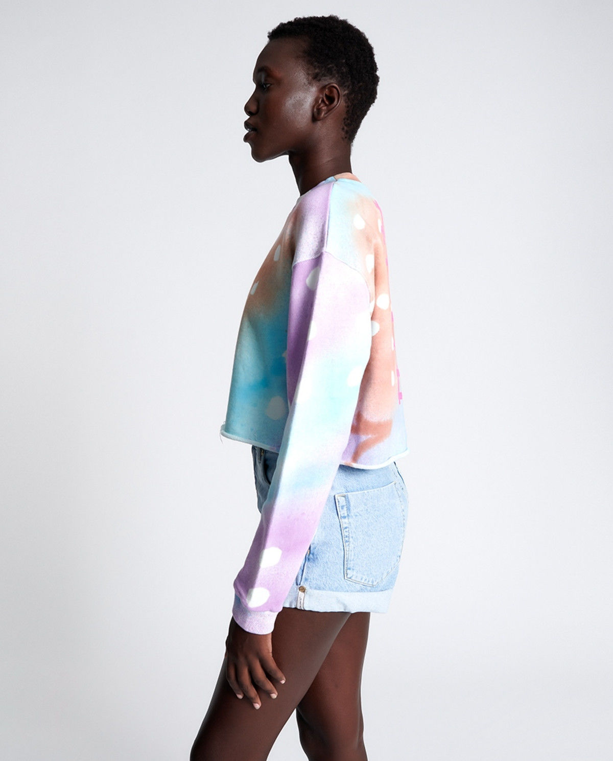 Krótka bluza Tie Dye - Image #3