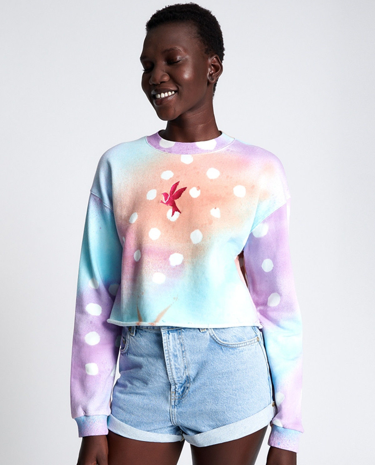 Krótka bluza Tie Dye - Image #0