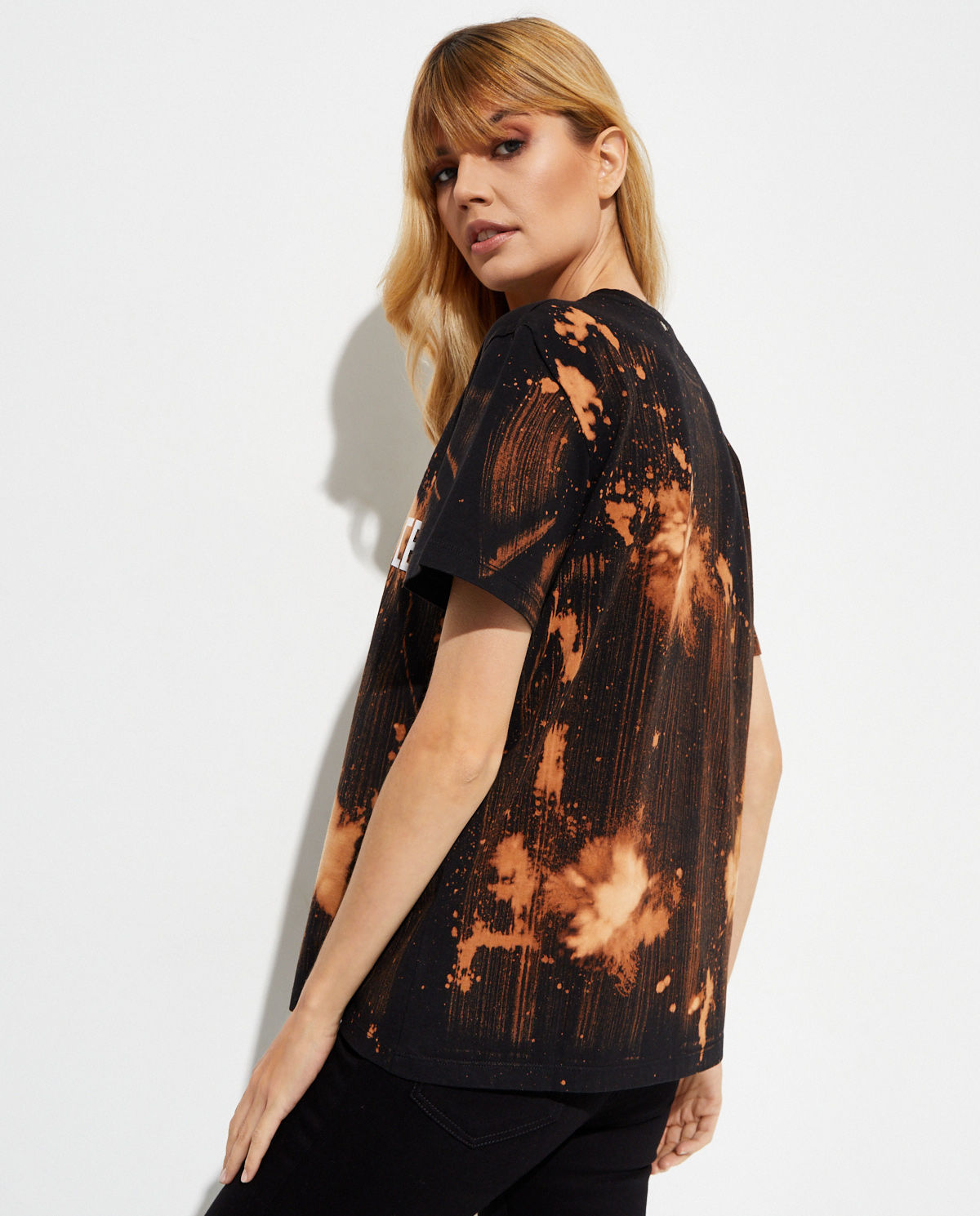 T-shirt tie dye z napisami - Image #1